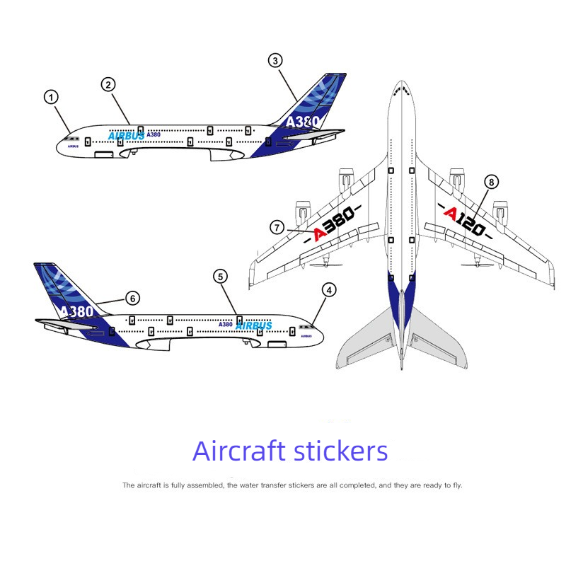 Airbus remote controlled aircraft model